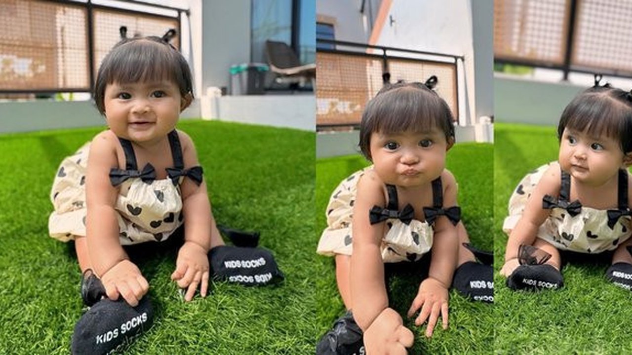 Gemas! 8 Ekspresi Lucu Dek Cunda Anak Denny Caknan & Bella Bonita yang Sudah Jago Pose di Depan Kamera, Potretnya Bak Boneka