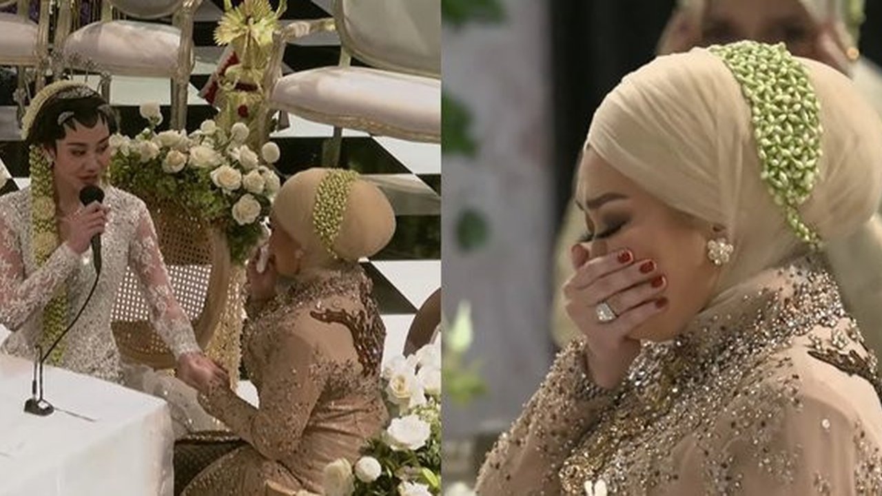 Tangis Haru Reza Reza Artamevia di Acara Pernikahan Aaliyah Massaid dan Thariq Halilintar