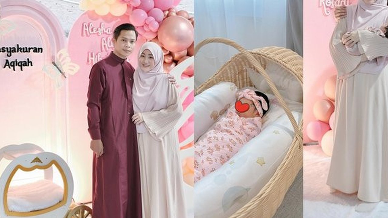 Wajah Alesha Masih Sembunyikan, Ini Potret Aqiqah Anak Kedua Larissa Chou, Dekorasi Serba Pink