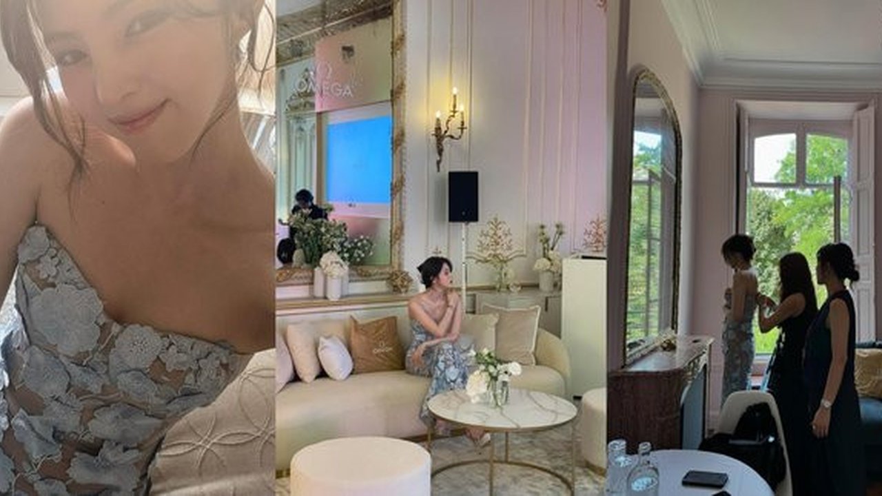8 Potret Han So Hee Hadiri Event OMEGA di Paris, Curi Perhatian Pakai Gaun 'Tembus Pandang'