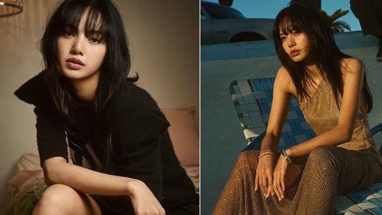 8 Potret Cantik Lisa BLACKPINK di Cover Majalah ELLE USA, Pose Keren di Atas Motor - Pakai Dress Transparan