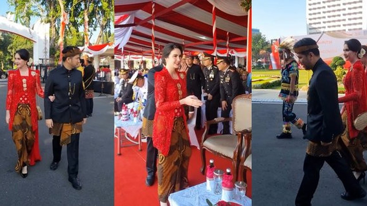 Cantik Menawan, 7 Potret Arumi Bachsin Ikut Upacara HUT RI di Surabaya Mendampingi Emil Dardak