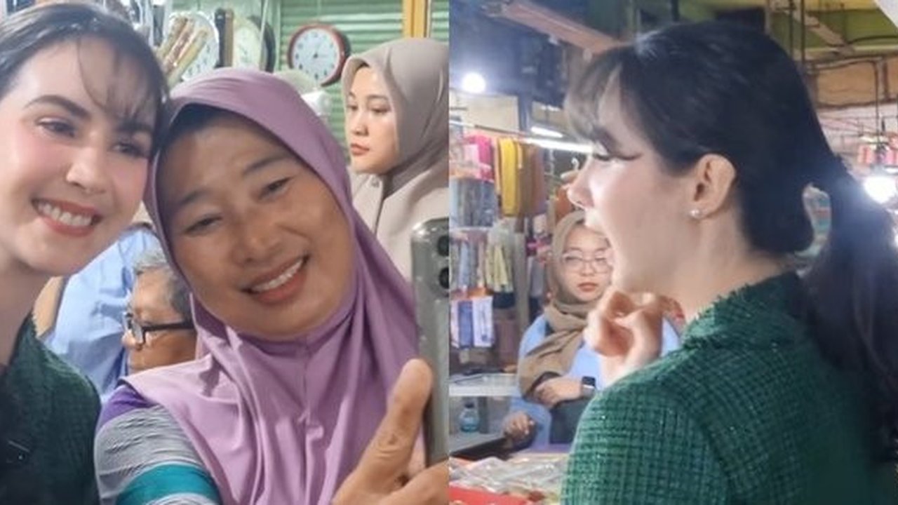 Potret Arumi Bachsin Beli Jajan di Pasar Tradisional, Awalnya Cari Klepon Sampai Makan Ote-Ote