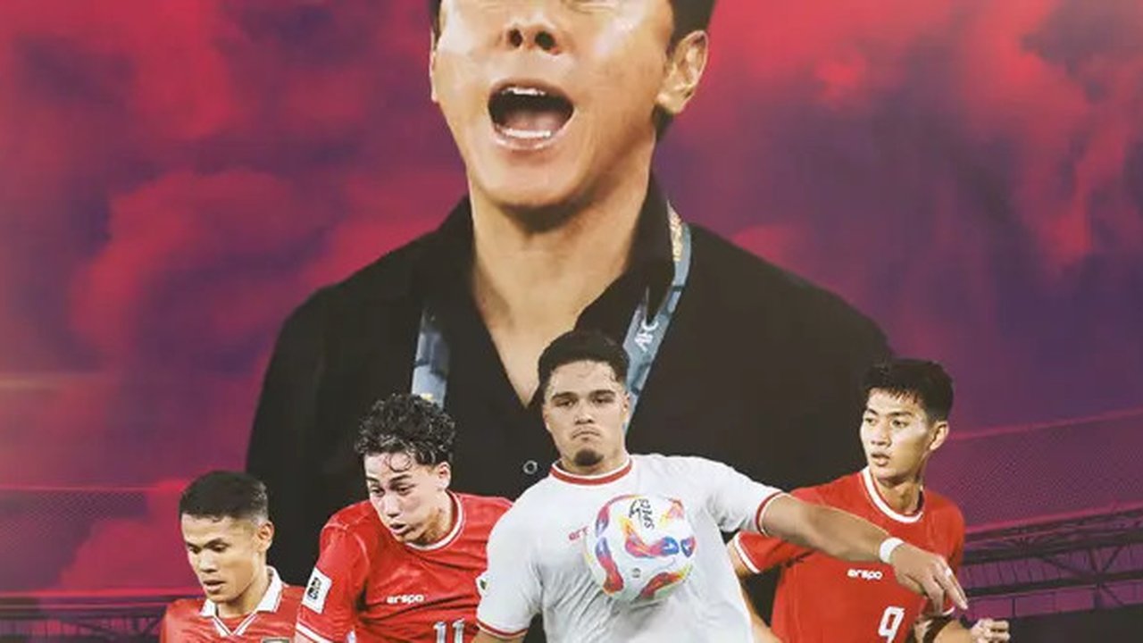 Timnas Indonesia - Rafael Struick, Ragnar Oratmangoen, Malik Risaldi, Dimas Drajad, belakangnya Shin Tae-yong (Bola.com/Adreanus Titus)