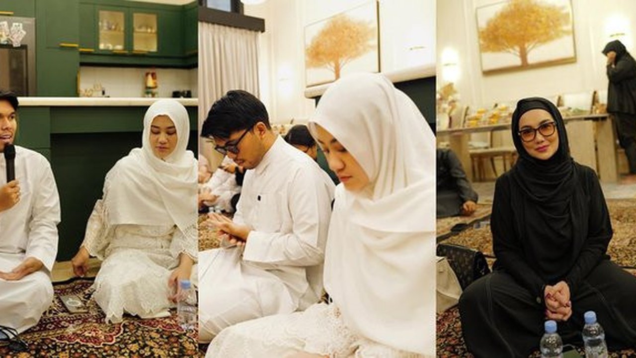 8 Potret Thariq Halilintar & Aaliyah Massaid Gelar Pengajian, Reza Artamevia Turut Hadir