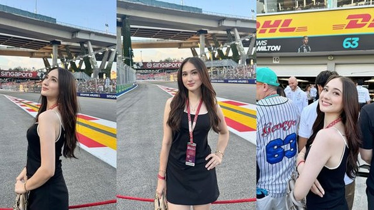 Potret Laura Moane Nonton F1 di Singapura, Ramai Didoakan Dapat yang Lebih Baik
