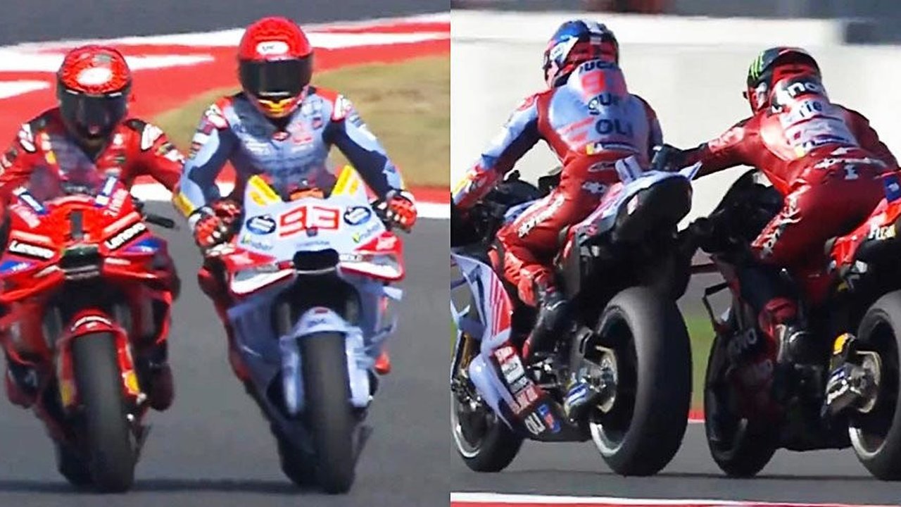 Ducati Taxi: Kehabisan Bensin, Pecco Bagnaia 'Digandeng' Marc Marquez ke Garasi di MotoGP Mandalika 2024