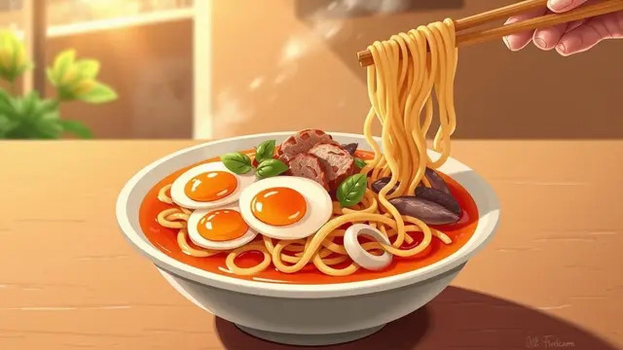 Siapa yang bisa menolak kelezatan mie instan? Namun, kamu harus tahu bahwa ada bahaya tersembunyi di balik mi instan jika dimakan setiap hari. Penting untuk mulai membatasi konsumsinya! (Ilus