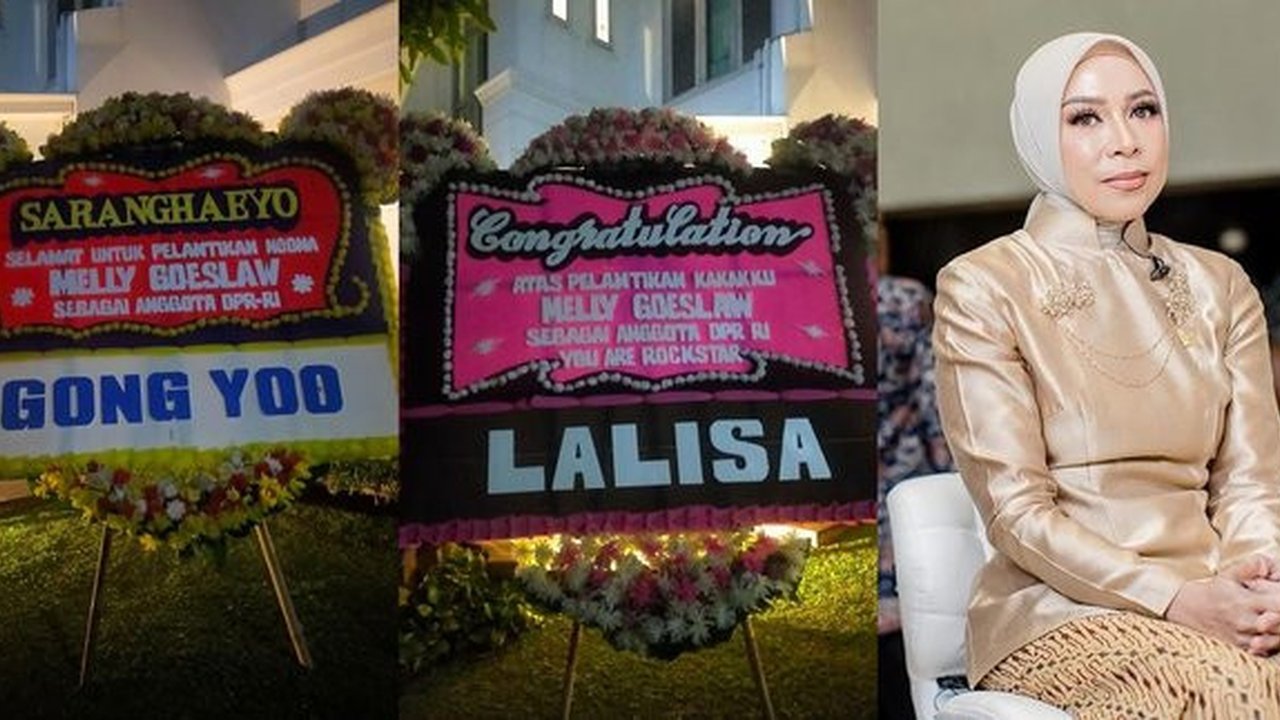 Jadi Anggota DPR, Melly Goeslaw Dapat Karangan Bunga Ucapan Selamat dari 'Gong Yoo - Shah Rukh Khan'