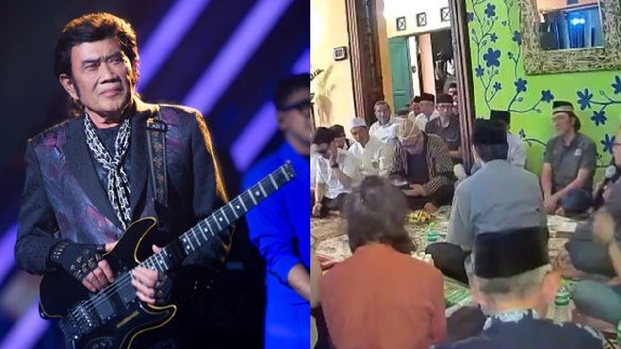 Hadir dalam Acara Tahlilan Marissa Haque, Rhoma Irama Kuatkan Ikang Fawzi - Nyanyikan Sepenggal Lirik 'Sebujur Bangkai'
