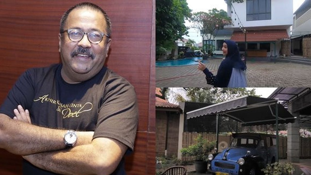 9 Potret Halaman Rumah Rano Karno yang Luas, Ada Kolam Renang - Oplet Legendaris Film SI DOEL Bikin Nostalgia