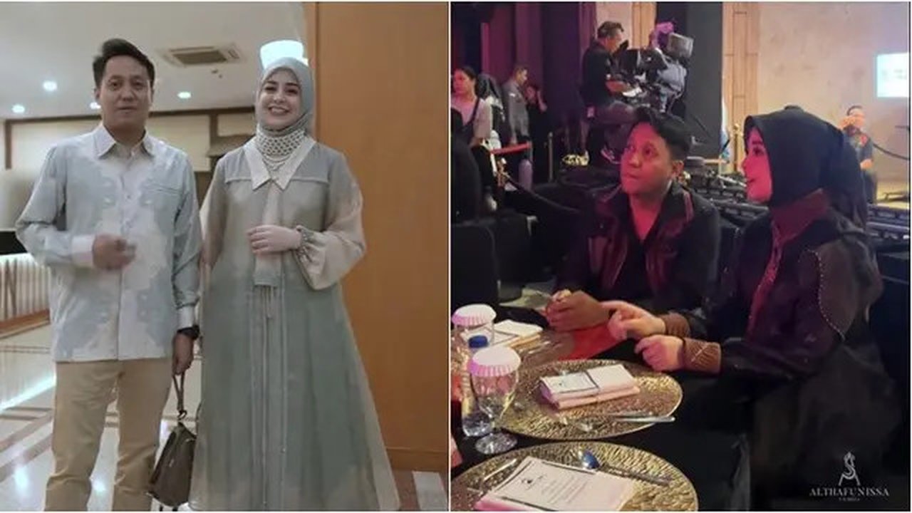 Potret Risty Tagor dan sosok pria disebut suami keempat. (sumber: TikTok/althafunissa_official)