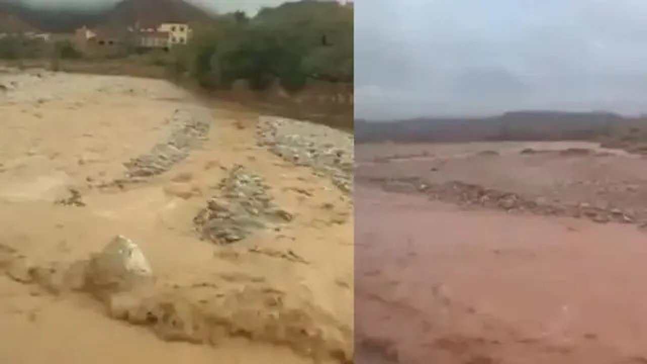 Gurun Sahara banjir. (AP)
