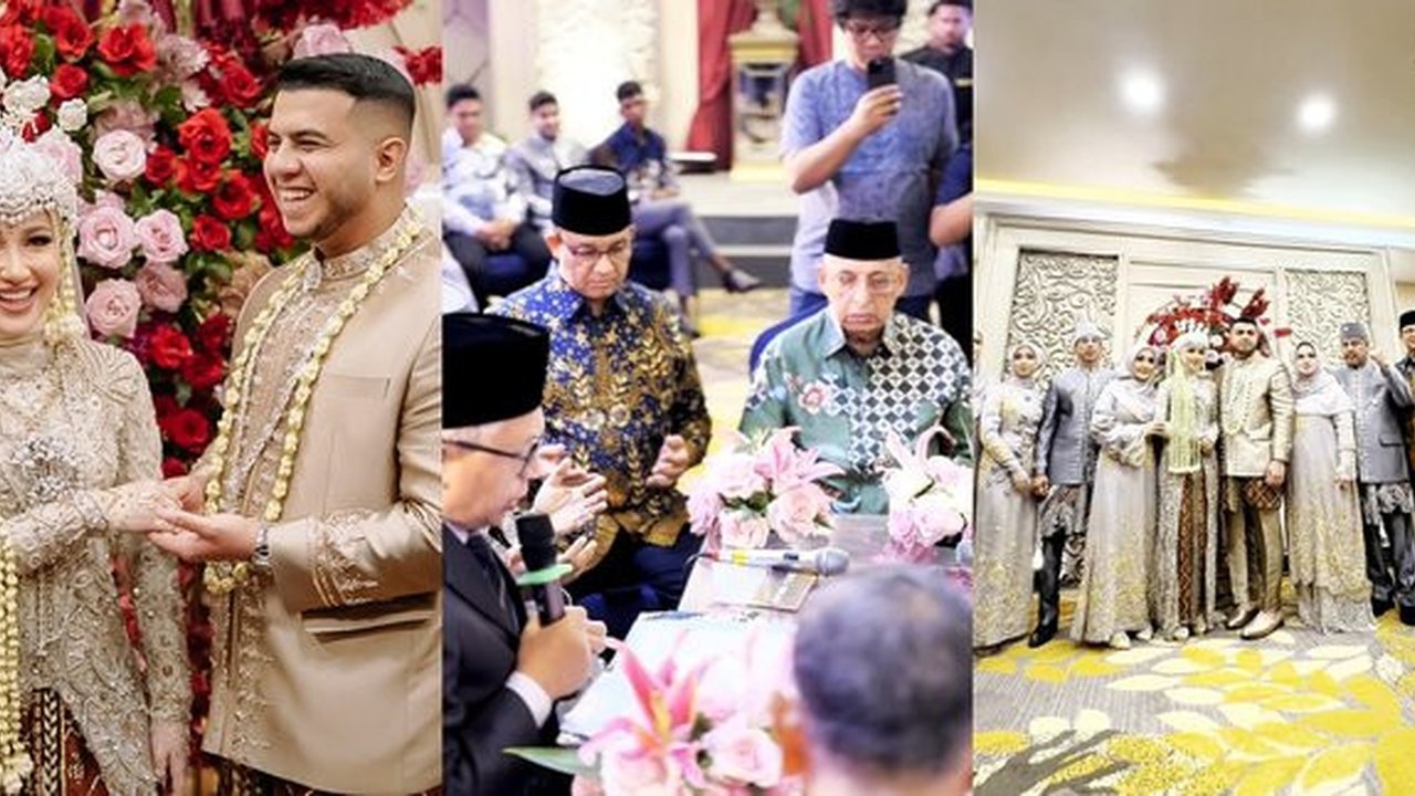 10 Potret Akad Nikah Yislam Kakak Fadil Jaidi, Anies Baswedan Jadi Saksi - Cincin Kawin Sempat Ketinggalan