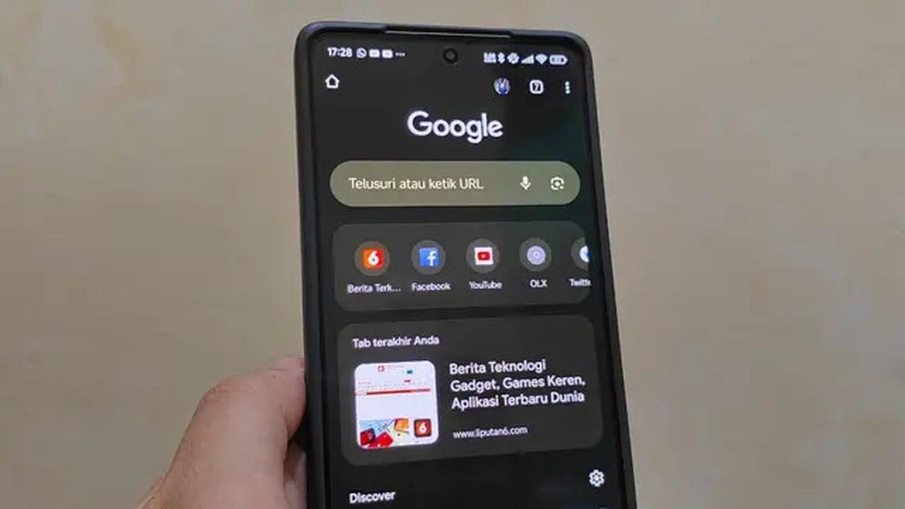 Aplikasi Google Chrome di Android (Liputan6.com/Robinsyah Aliwafa Zain)