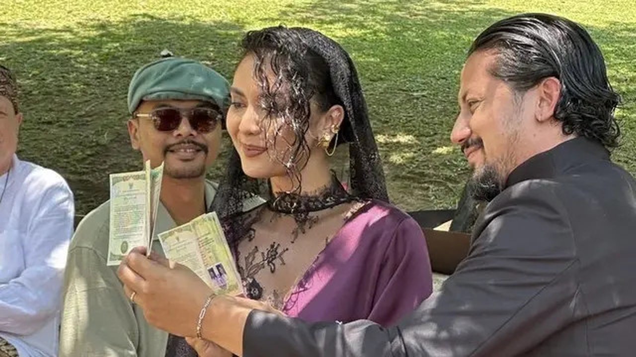 Tasha Serena Istri Baru Keenan Pearce saat Akad Nikah. [@beautybynik]