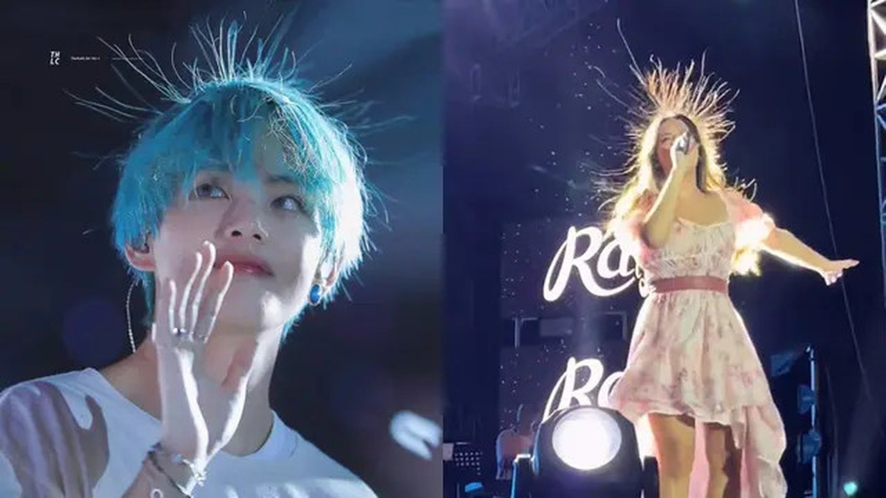 Potret Rambut Musisi BTS dan Raisa Berdiri Saat Konser (Sumber: Amino Apps, dan Tiktok/gedeputu)