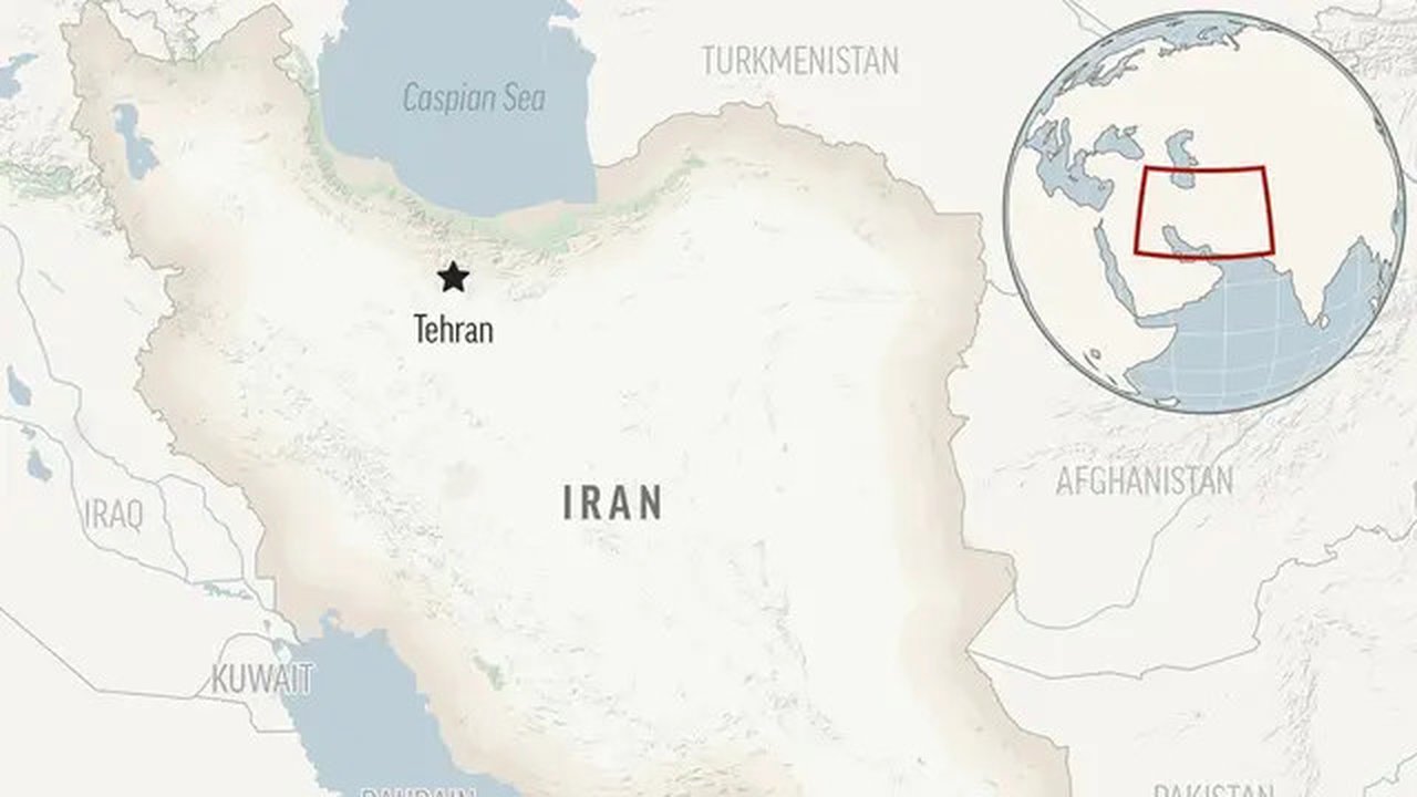 Peta Iran. (AP)