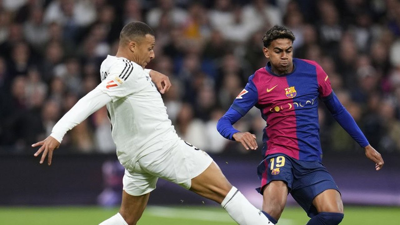 Jomplangnya Rapor Pemain El Clasico Real Madrid vs Barcelona: Mbappe 2, Lewandowski 9