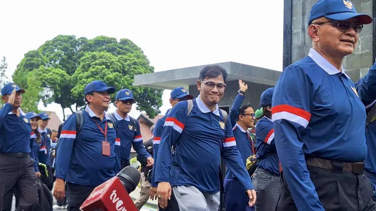 Retreat Kabinet Merah Putih di Akademi Militer (Akmil) Magelang Jawa Tengah resmi berakhir, Minggu (27/10/2024). (Foto: Liputan6.com/Lizsa Egeham).