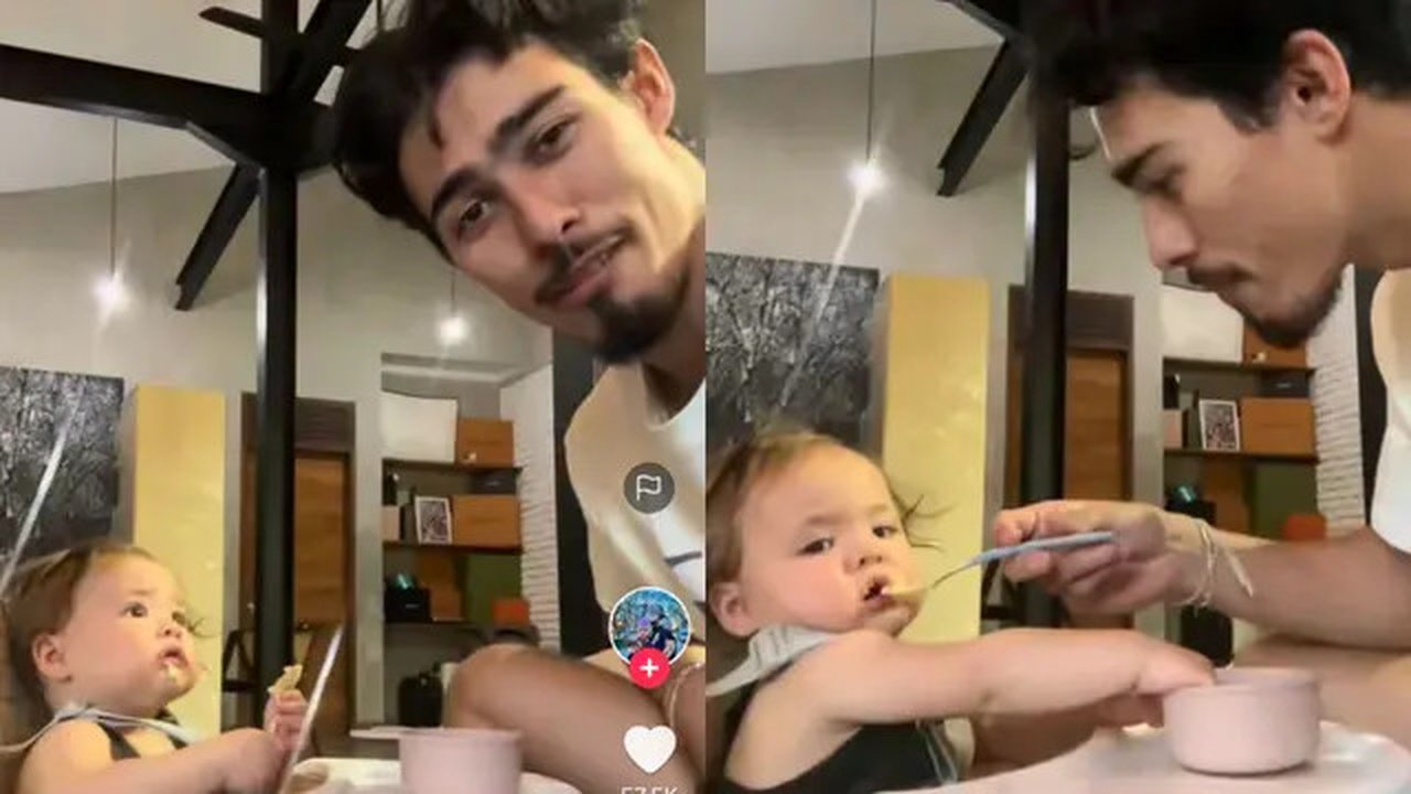 Jennifer Coppen Penuhi Janji Almarhum Dali Wassink Upload Video Mukbang Kamari. (Foto: TikTok/ PapaDali)