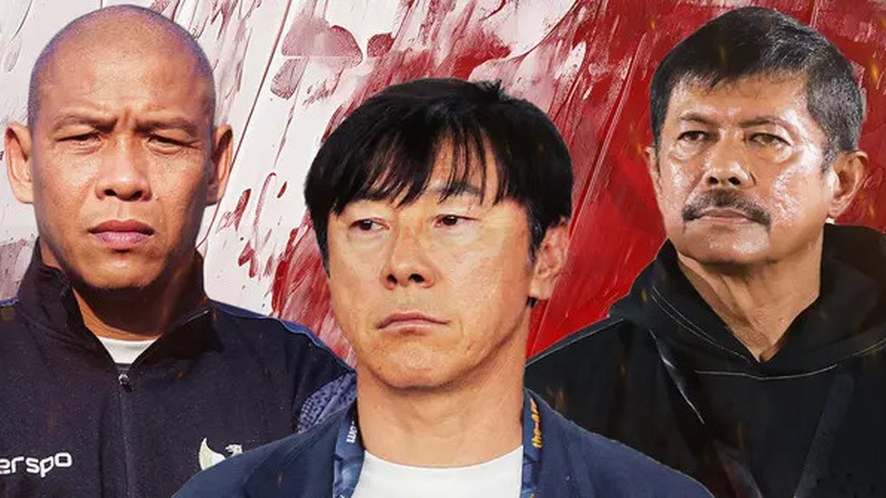 Ilustrasi - Pelatih Timnas Indonesia di 3 level berbeda: Nova Arianto, Shin Tae-yong, Indra Sjafri (Bola.com/Adreanus Titus/Geaby Fadhilatu Sholikha)
