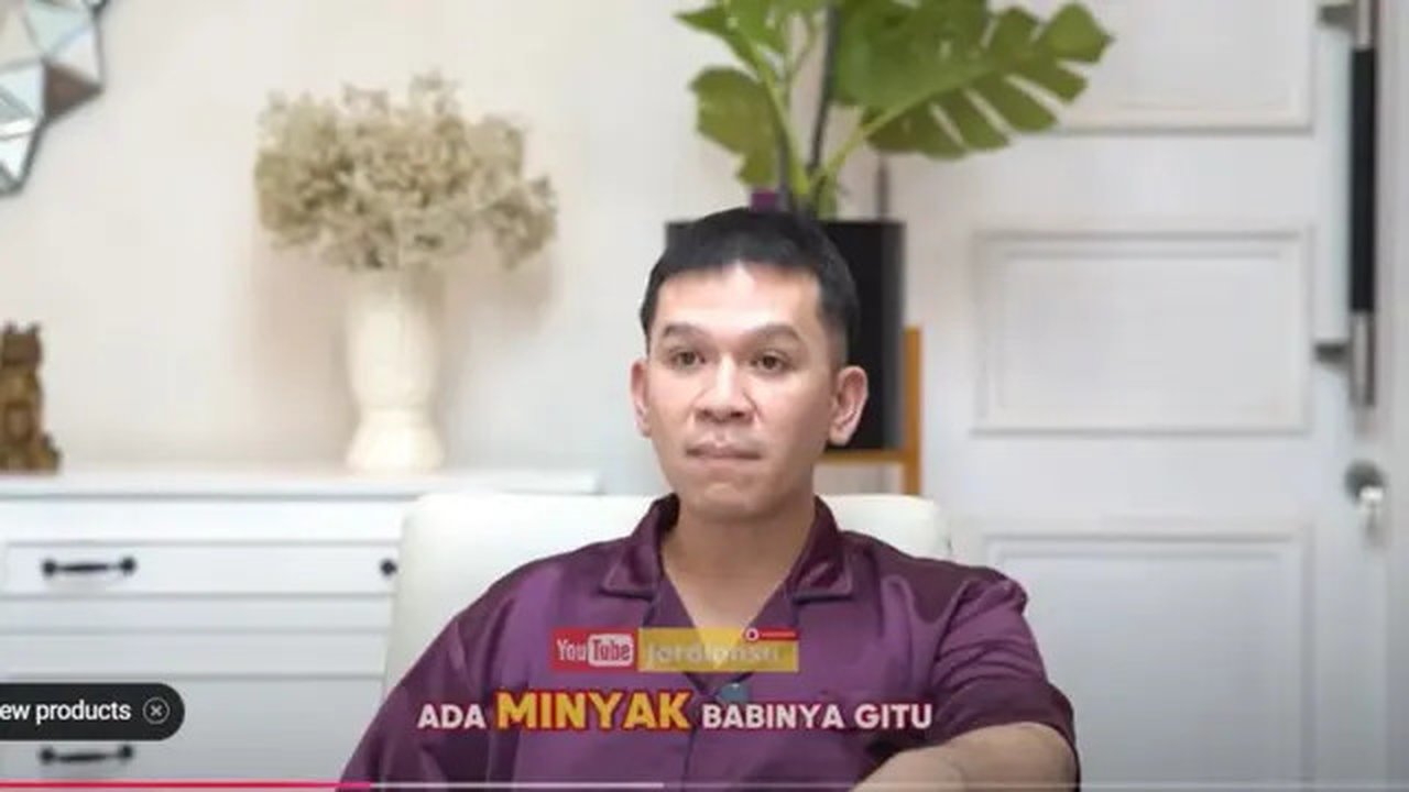 Sering Disangka Mualaf, Jordi Onsu Ungkap Alasan Pantang Makan Daging Babi.  foto: Youtube 'Jordi Onsu'