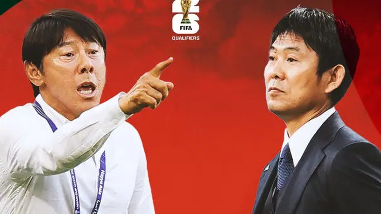 Kualifikasi Piala Dunia 2026 - Timnas Indonesia Vs Jepang - Duel Pelatih (Bola.com/Adreanus Titus)
