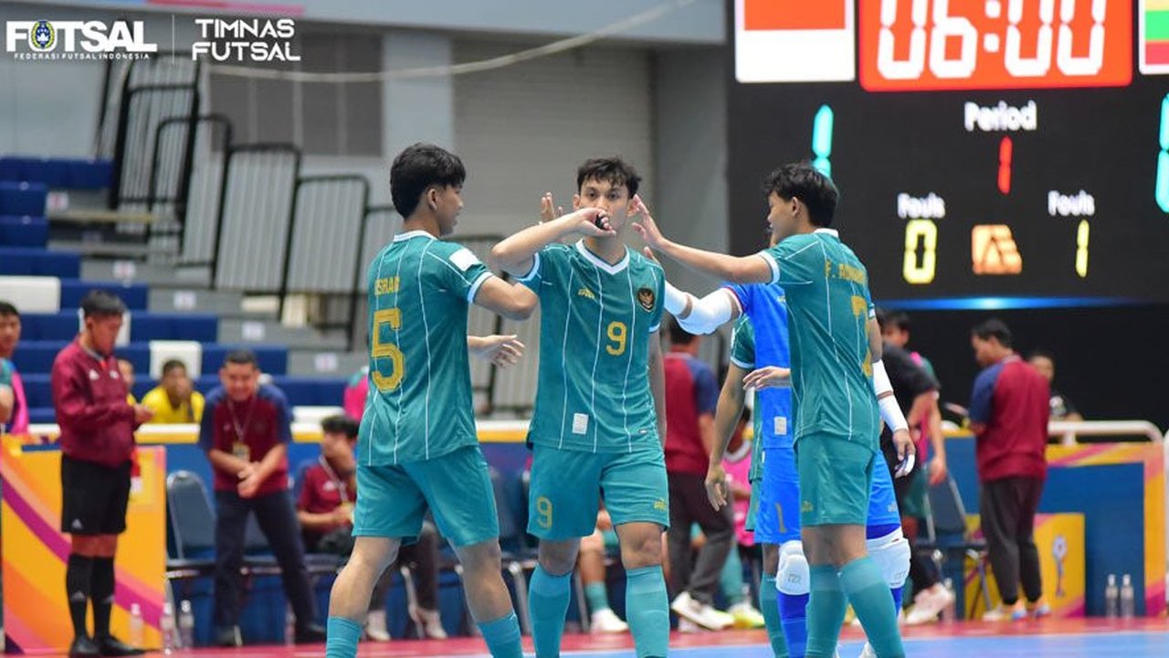 Hasil Piala AFF Futsal 2024: Menang 5-1 Lawan Myanmar, Timnas Indonesia Sempurna di Fase Grup