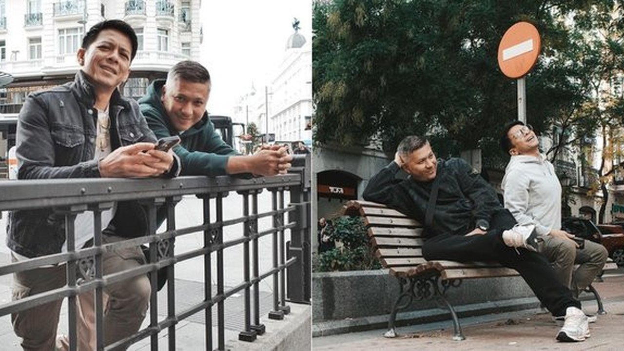 6 Potret Gading Marten dan Ariel Noah Liburan ke Madrid, Duo Duda Didukung Cari Janda di Sana