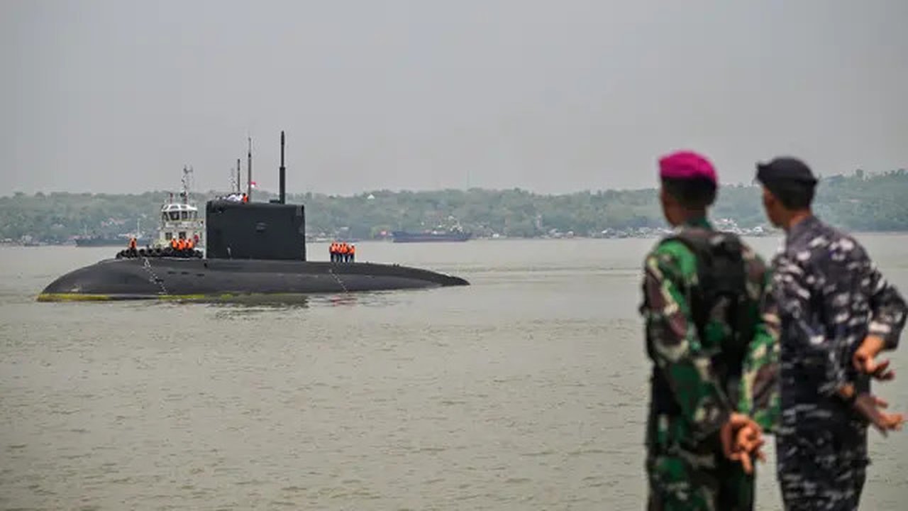 Latihan perang gabungan antara Indonesia dan Rusia ini berlangsung di perairan Laut Jawa. (JUNI KRISWANTO/AFP)
