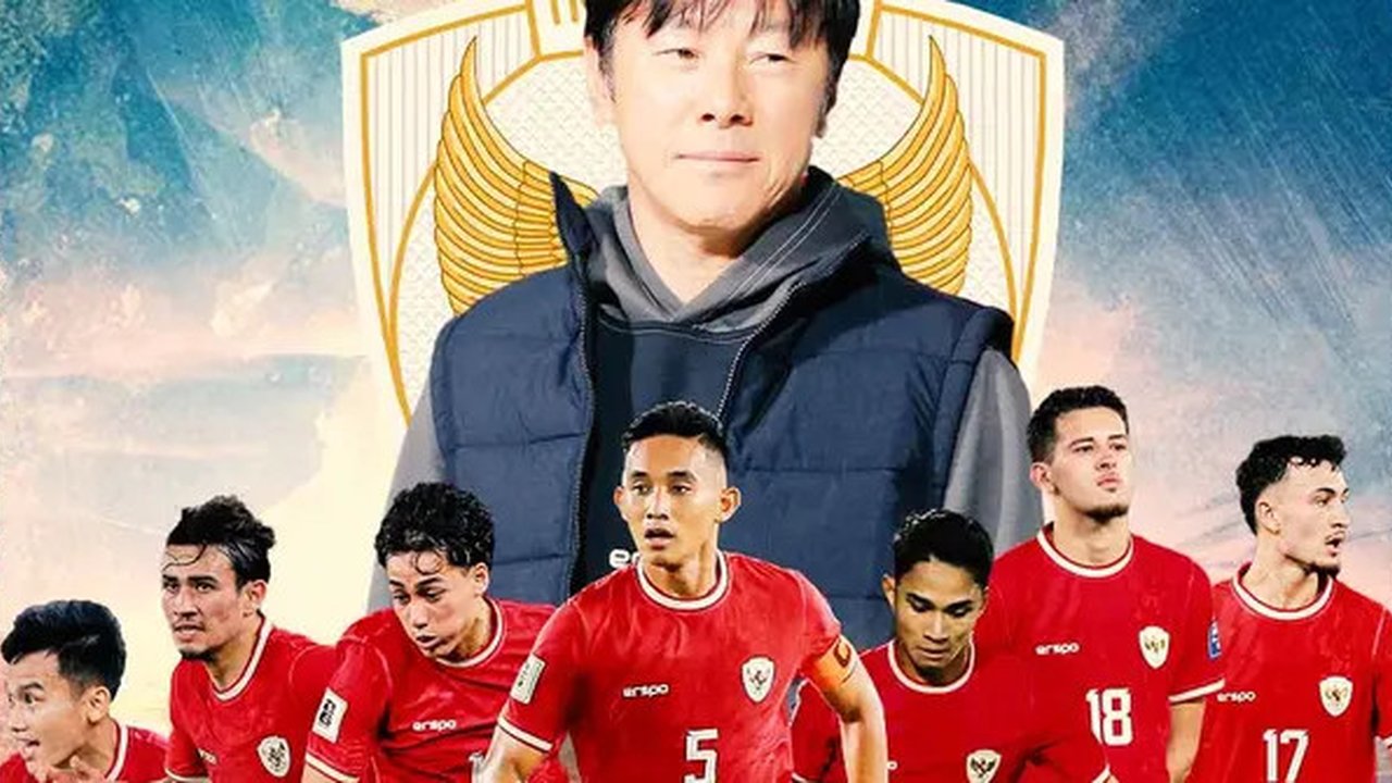 Timnas Indonesia - Ilustrasi STY, Rizky Ridho, Marselino Ferdinan, Witan Sulaeman, Justin Hubner, Nathan Tjoe-A-On, Ivar Jenner, Rafael Struick (Bola.com/Adreanus Titus)