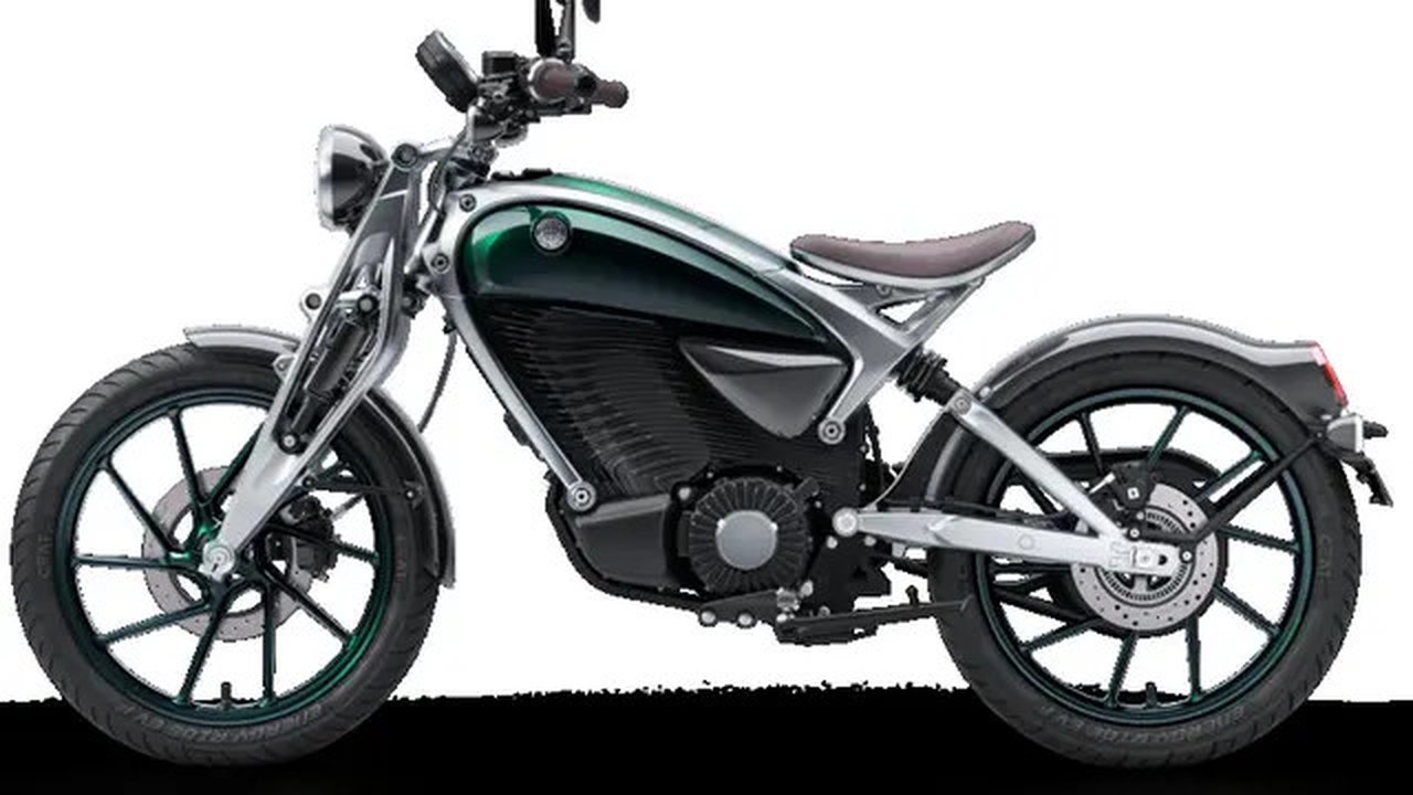 Tampilan motor listrik pertama Royal Enfield, FFC6, yang dipamerkan di ajang EICMA 2024. (Paultan/ Rendy Yansah)