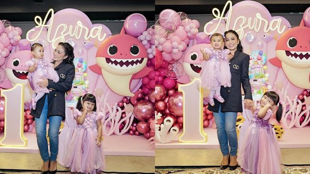 7 Potret Kris Dayanti Datang di Ultah Cucunya Azzura, Sendirian Tanpa Ditemani Suami dan Anak
