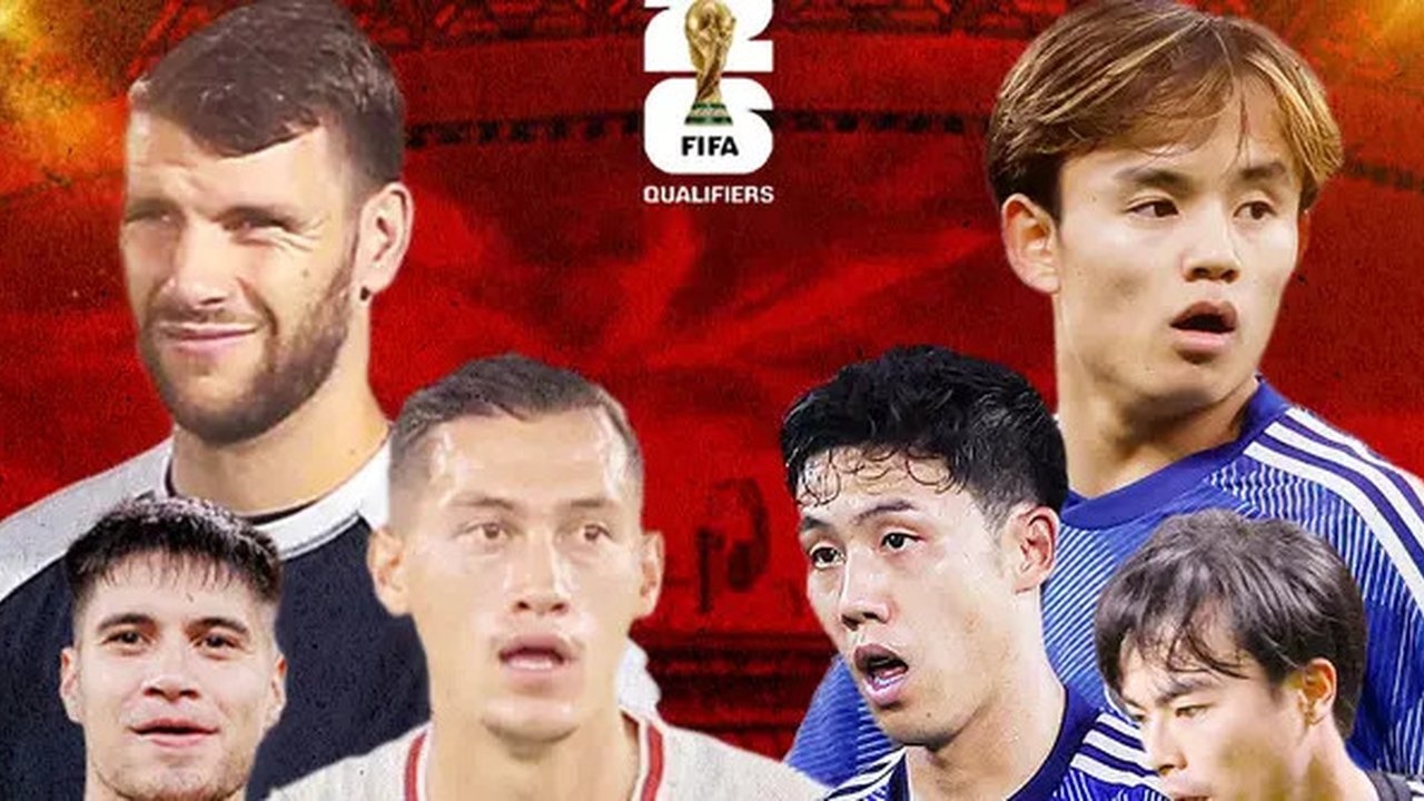 Kualifikasi Piala Dunia 2026 - Timnas Indonesia Vs Jepang - Jay Idzes, Maarten Paes, Kevin Diks Vs Takefusa Kubo, Kaouri Mitoma, Wataru Endo (Bola.com/Adreanus Titus/Geaby Fadhilatu Sholik