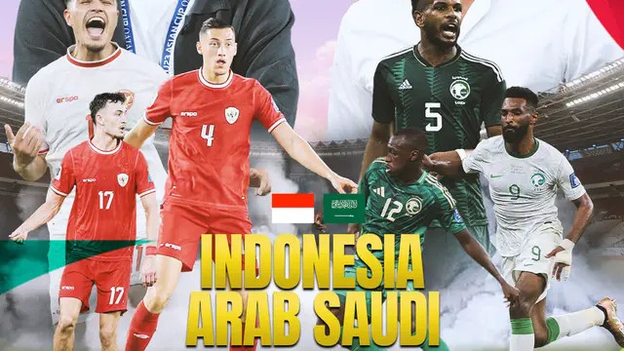 Kualifikasi Piala Dunia 2026 - Timnas Indonesia Vs Arab Saudi - Duel Antarlini (Bola.com/Adreanus Titus)