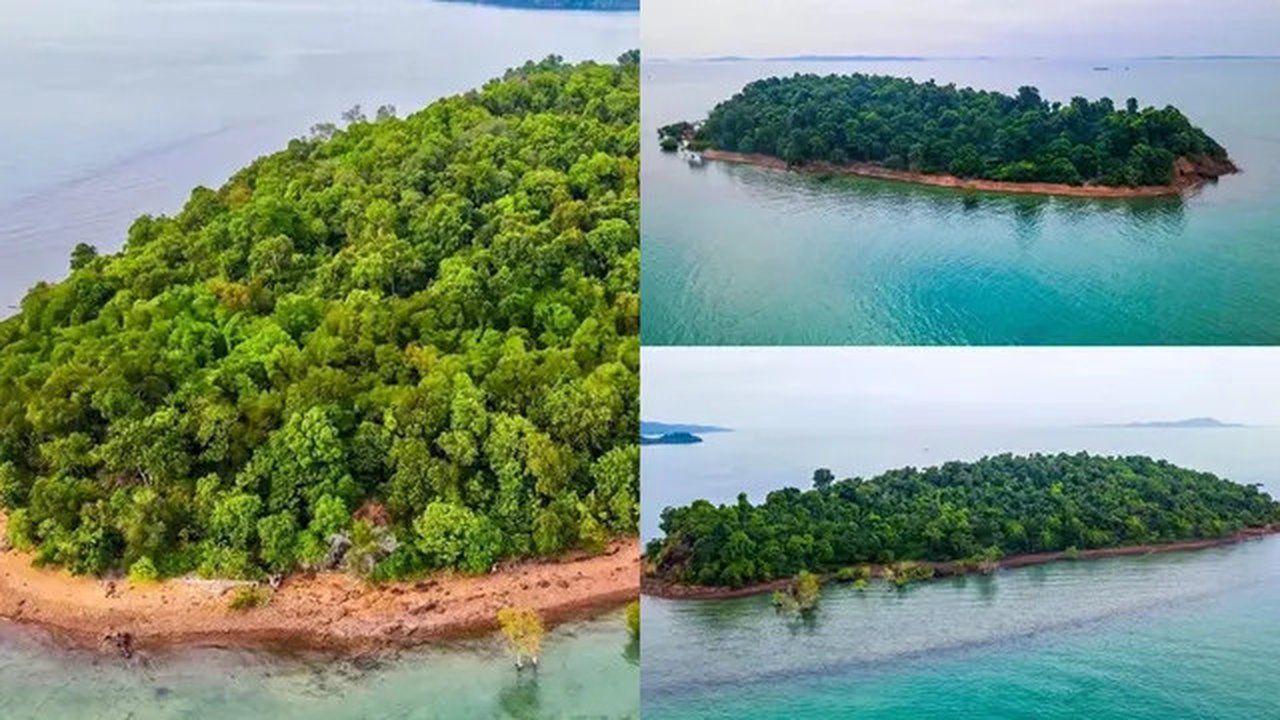 Penampakan Viral Pulau Indonesia Dijual Rp 12 Miliar (Sumber: Tiktok/fhomesjkt)