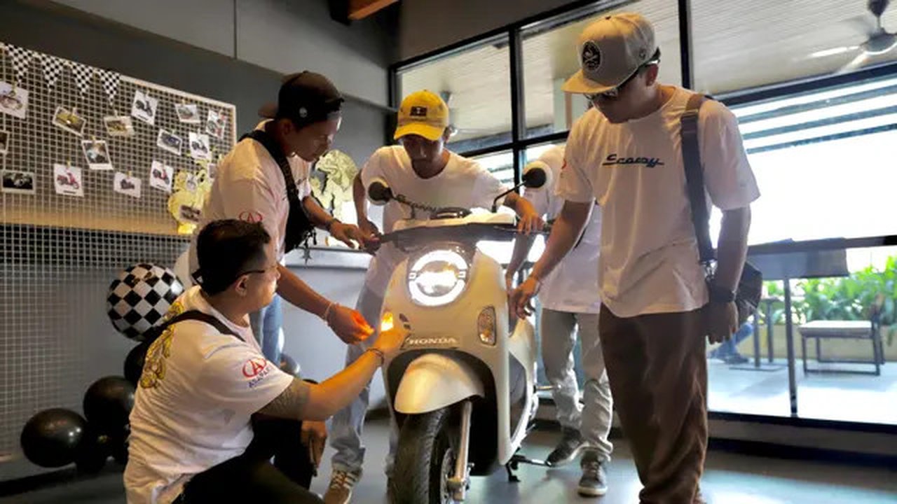 Ubahan Honda Scoopy Baru Curi Perhatian Komunitas Modifikasi (ist)