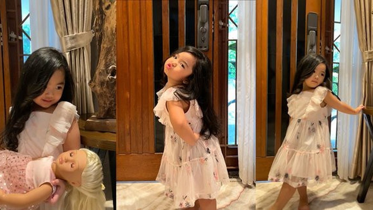 Lucunya Xarena Anak Siti Badriah dengan Rambut Lurus, bak Barbie Hidup