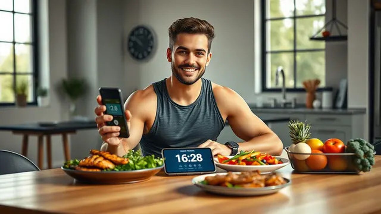 tips sukses diet intermittent fasting Ilustrasi dibuat AI