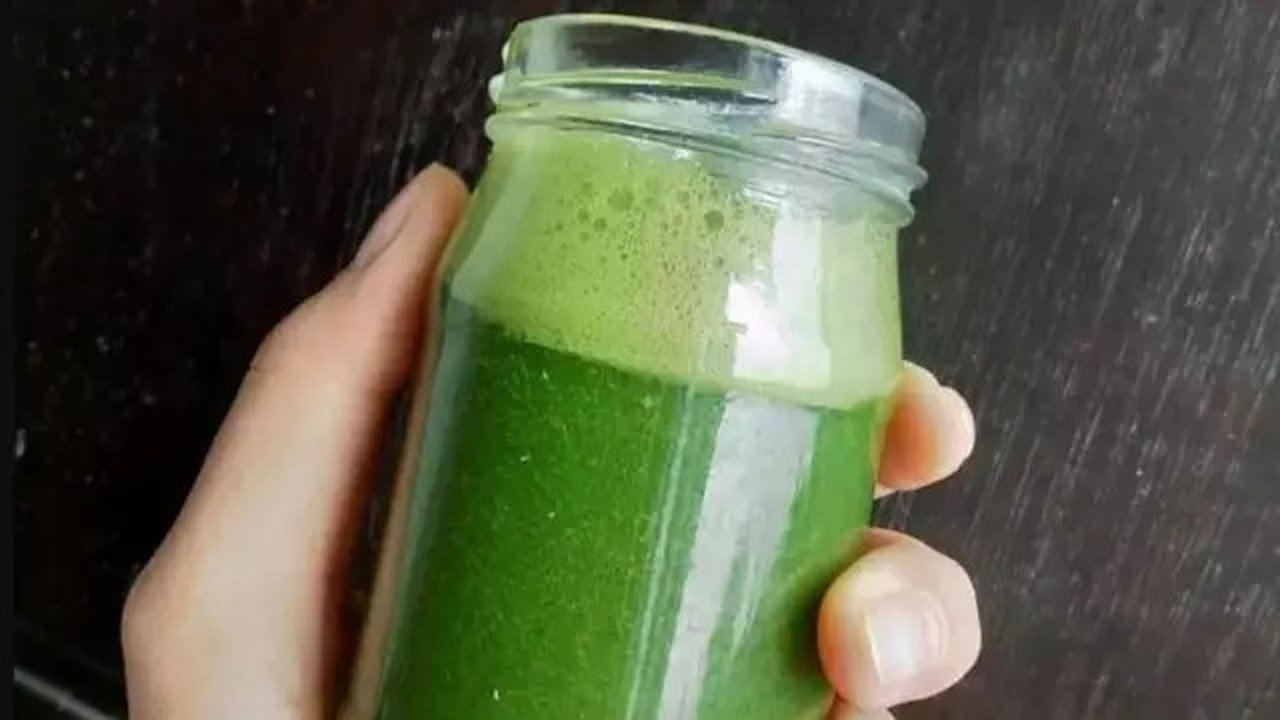 Smoothies Sawi Hijau dan Selada.  foto:  Instagram @dianmaya931_   