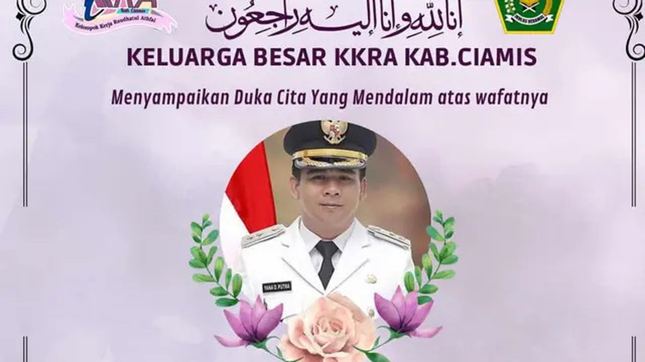 2 hari menjelang pencoblosan Pilkada serentak 2024, calon Wakil Bupati Ciamis Yana D Putra, meninggal dunia akibat serangan jantung, di rumah sakit Borromeus Bandung, Senin (25/11/2024). (Lip