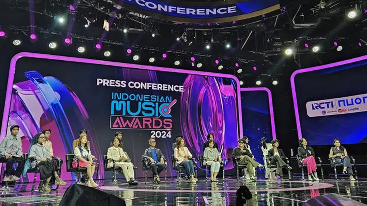 Press Conference Indonesian Music Award 2024 yang berlangsung pada Jumat, (25/10/2024).