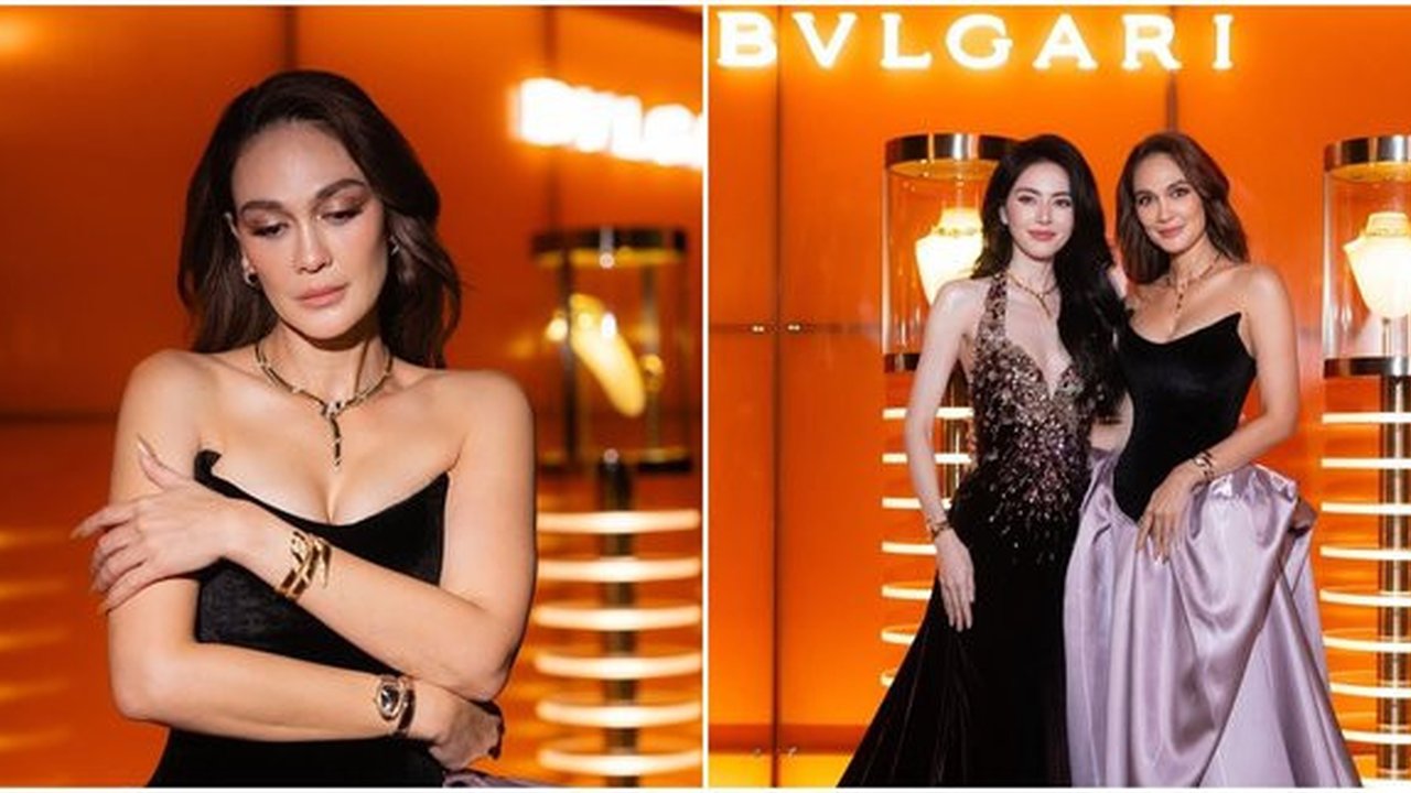 Luna Maya Tampil Memukau dan Glamour, Bersama LISA Blackpink di Event Bvlgari