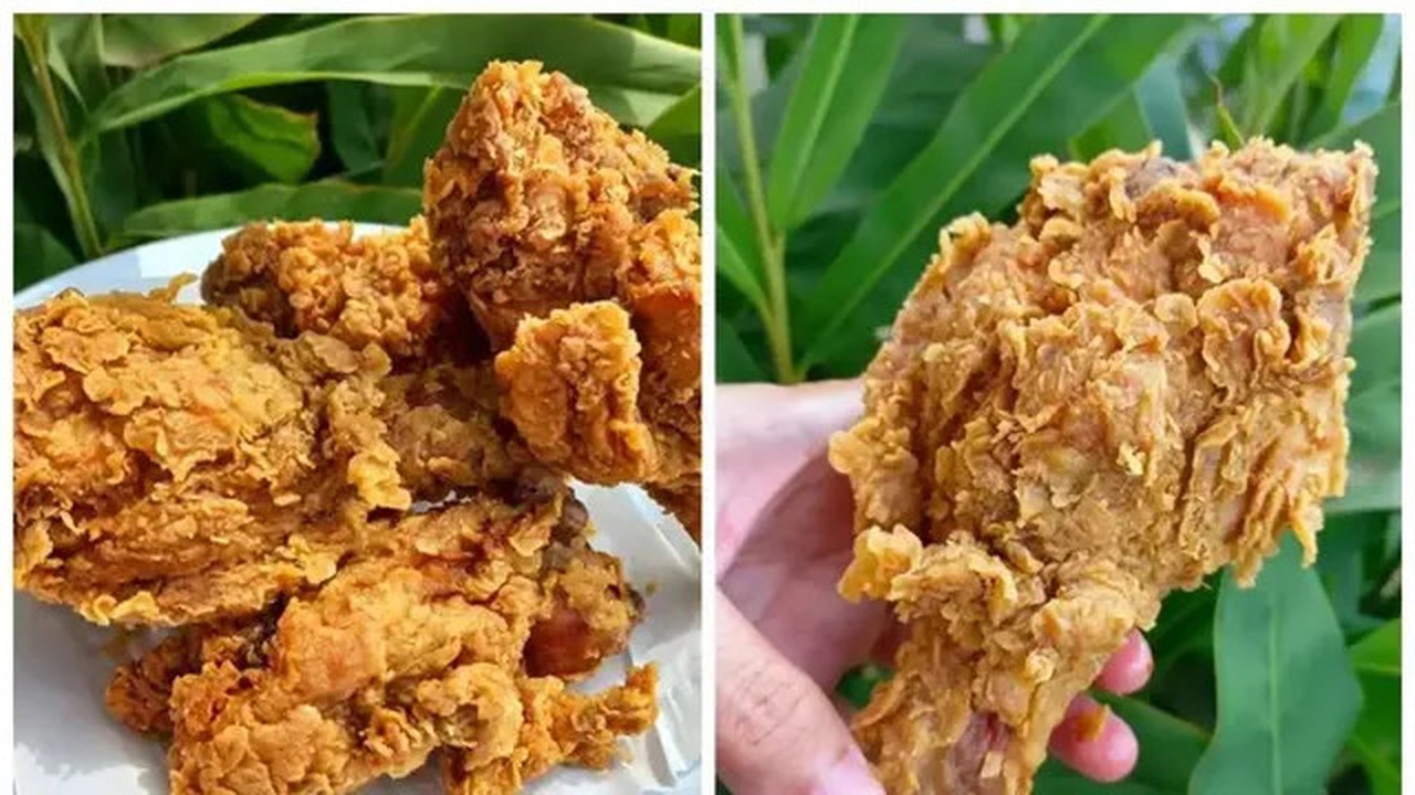 Ilustrasi ayam goreng krispi (@ella.laylaa)