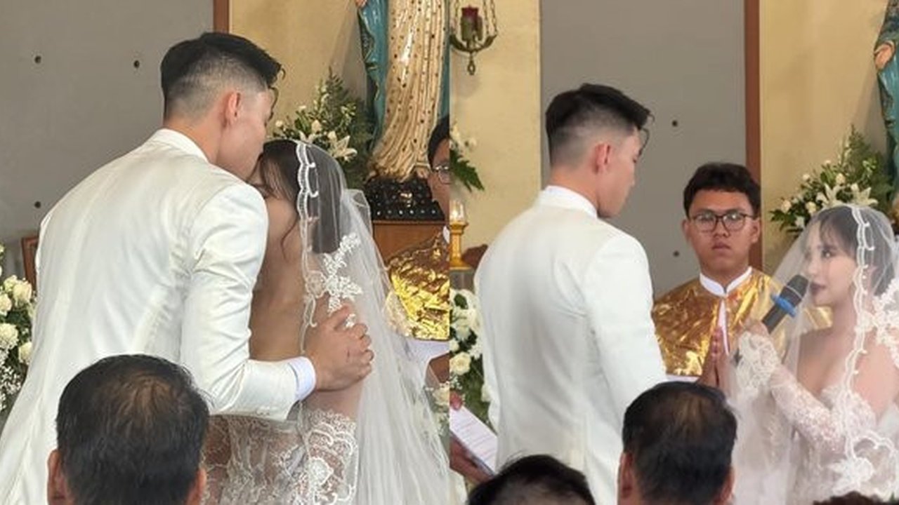 Momen Haru, Vior Menangis Saat Berjanji Setia pada Vincent Kosasih di Pemberkatan Nikah
