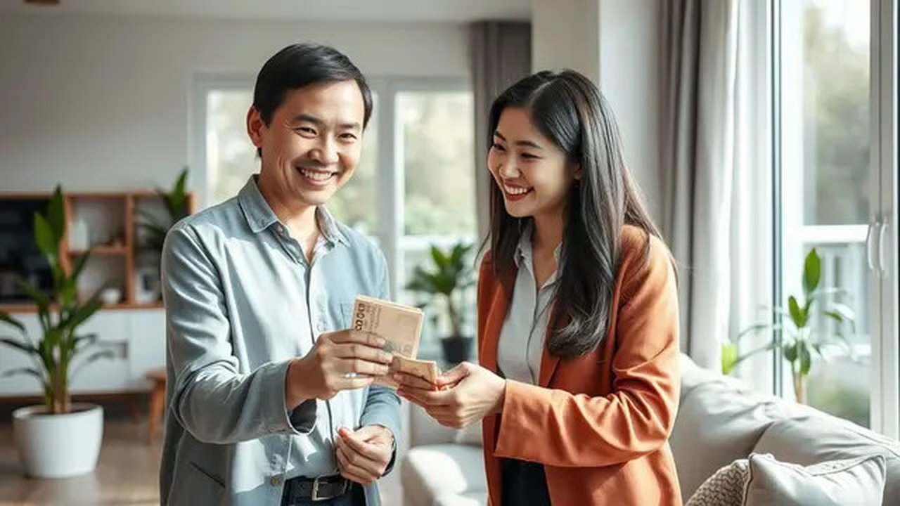 arti mimpi diberi uang Ilustrasi dibuat AI