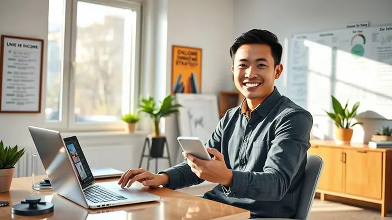 cara menghasilkan uang tanpa modal Ilustrasi dibuat Stable Diffusion