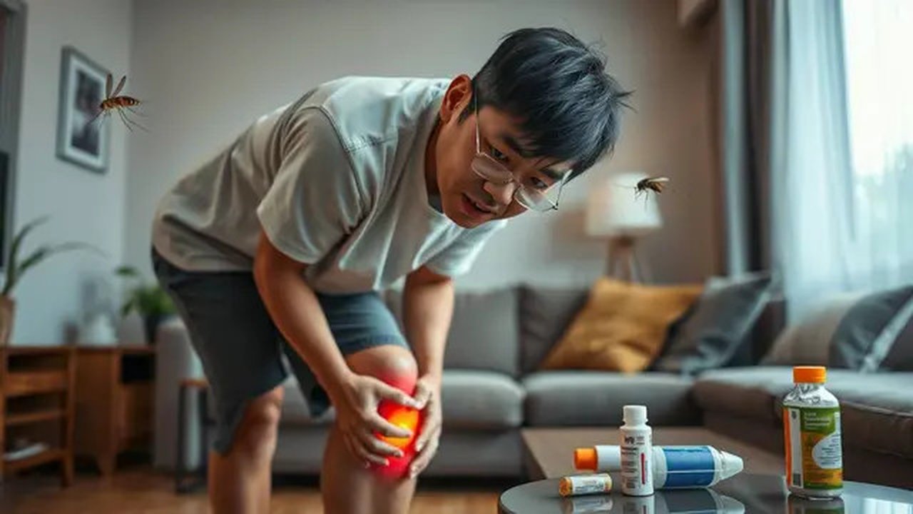 ciri sakit chikungunya Ilustrasi dibuat AI