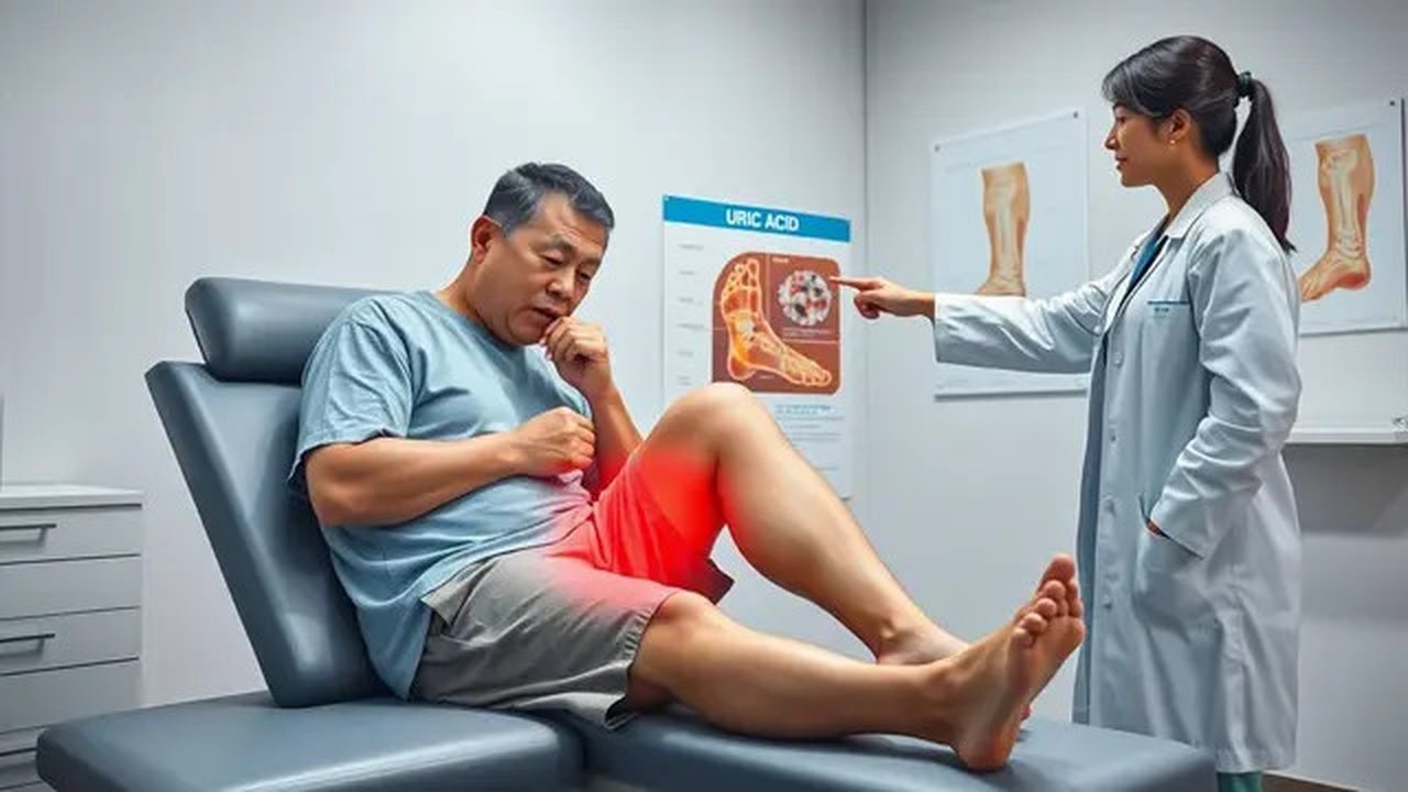 ciri penyakit asam urat pada kaki Ilustrasi dibuat AI